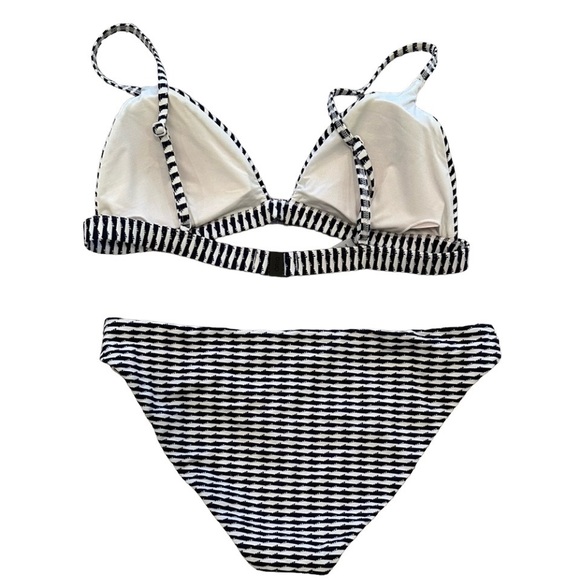 onia X Theory navy & white stripe bikini - Picture 2 of 7